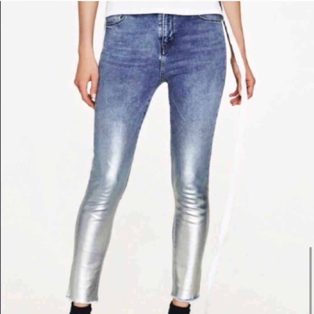 COPY - Zara Iridescent Holographic Trafaluc Denimwear